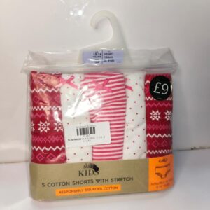 M&S 5in1 Cotton Girls Under Wear