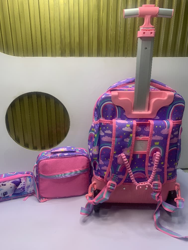 Magical Unicorn Trolley School Bag Set - Image 3