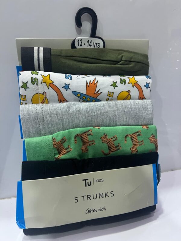 Tu KIDS 5in1 Cotton Rich Boys Trunks - Image 3