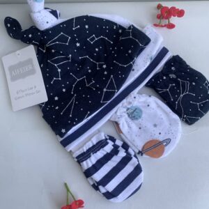 AIFEIER 6-Piece Cap & Scratch Mitten
