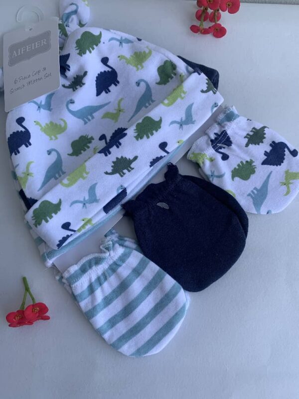 AIFEIER 6-Piece Cap & Scratch Mitten - Image 6